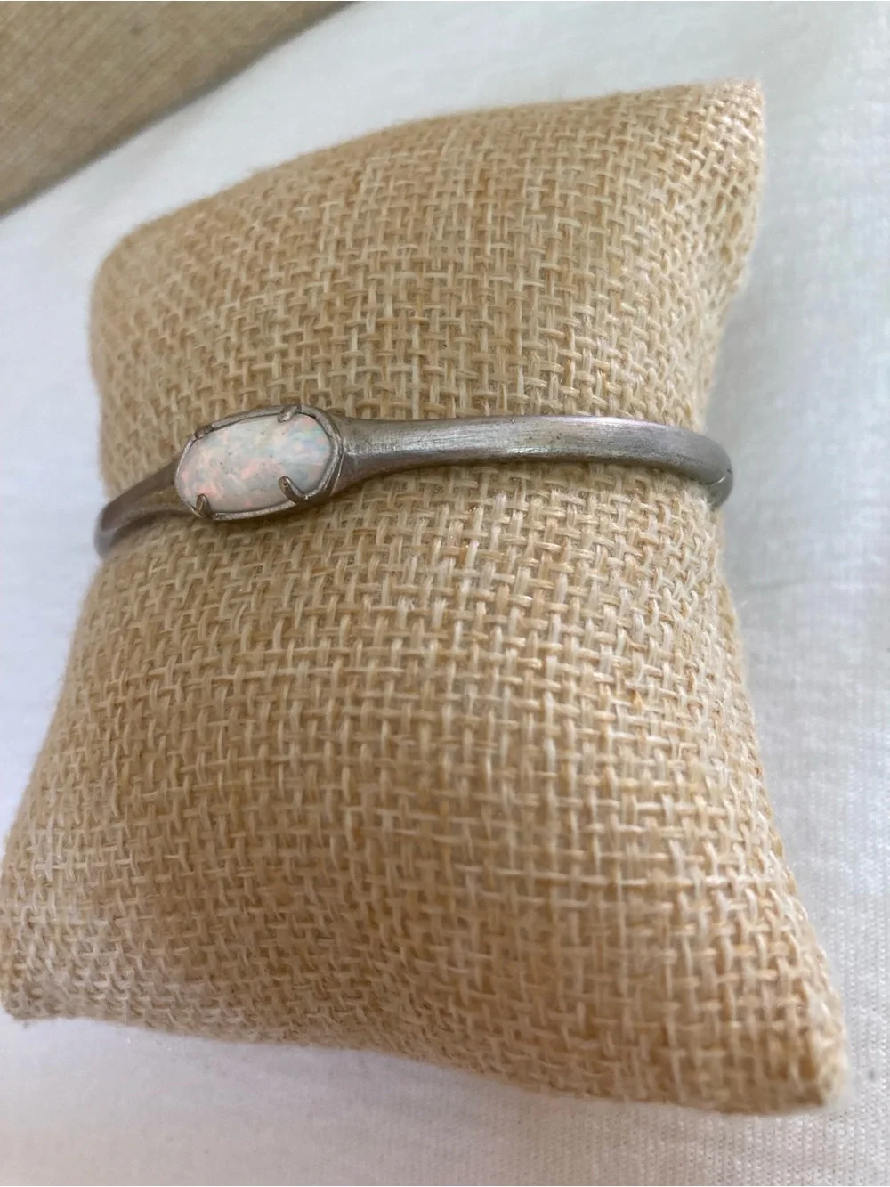 Kendra Scott Hinged Bracelet with Faux Opal Stone